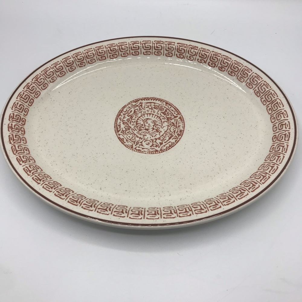 Vintage 1980’s Buffalo platter in Aztex design by Oneida.